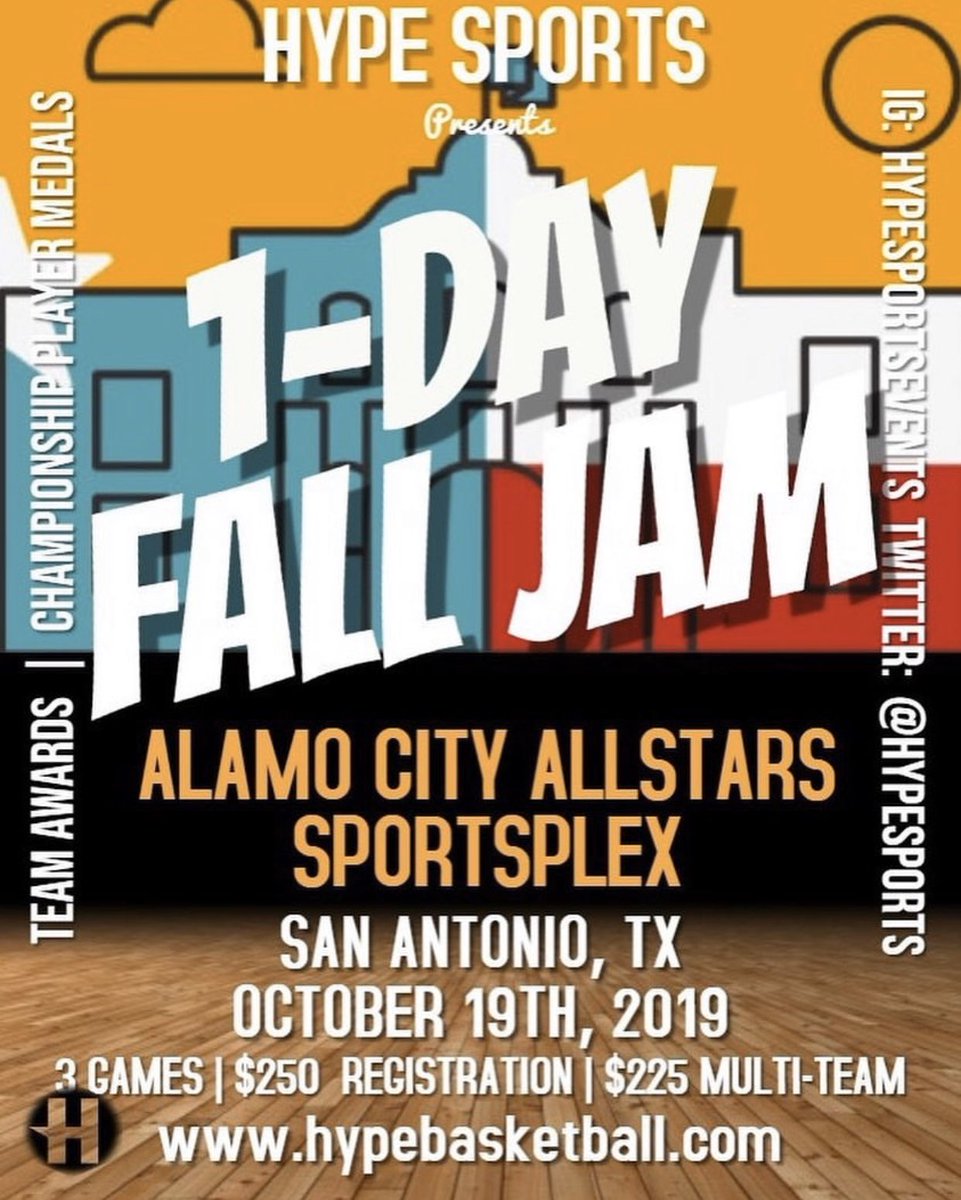 Get registered ASAP! 1 day event in San Antonio!! Space Extremely Limited! Get registered ASAP! Serious Connor from Houston, Austin, and SA. 3 games all on Saturday. squareup.com/store/hypespor…