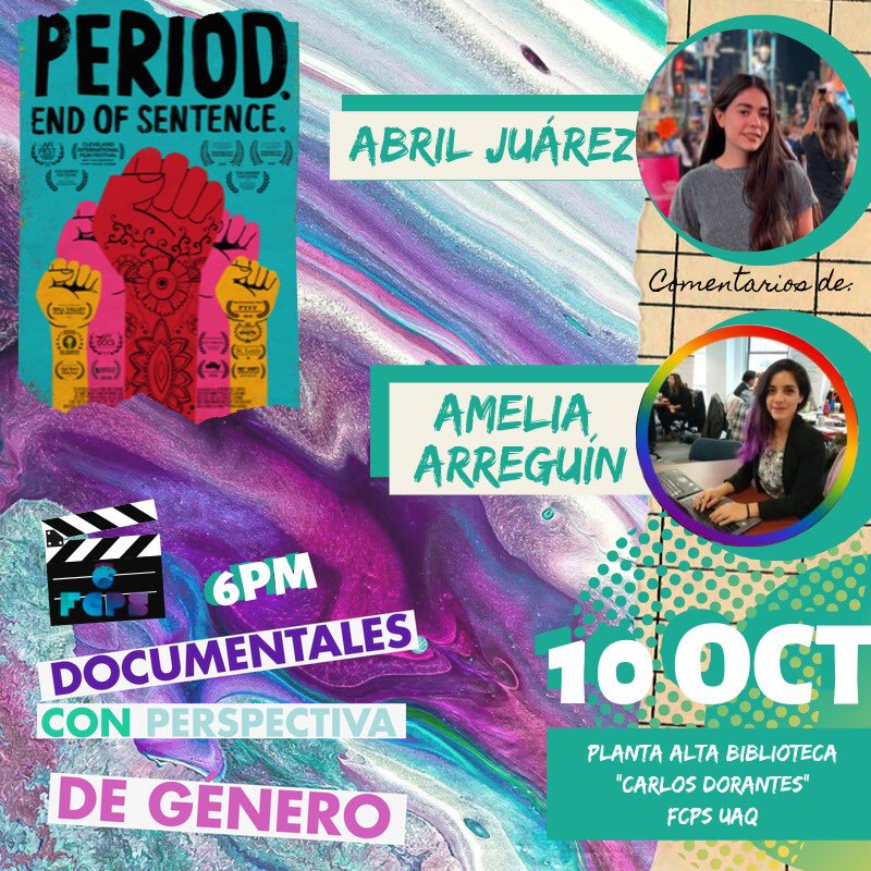 heforsheqro's tweet photo. Ciclo de Documentales con Perspectiva de Género! Te esperamos! #HeForShe #SomosHeForShe #IgualdaddeGénero https://t.co/1mqaDO9Cf1
