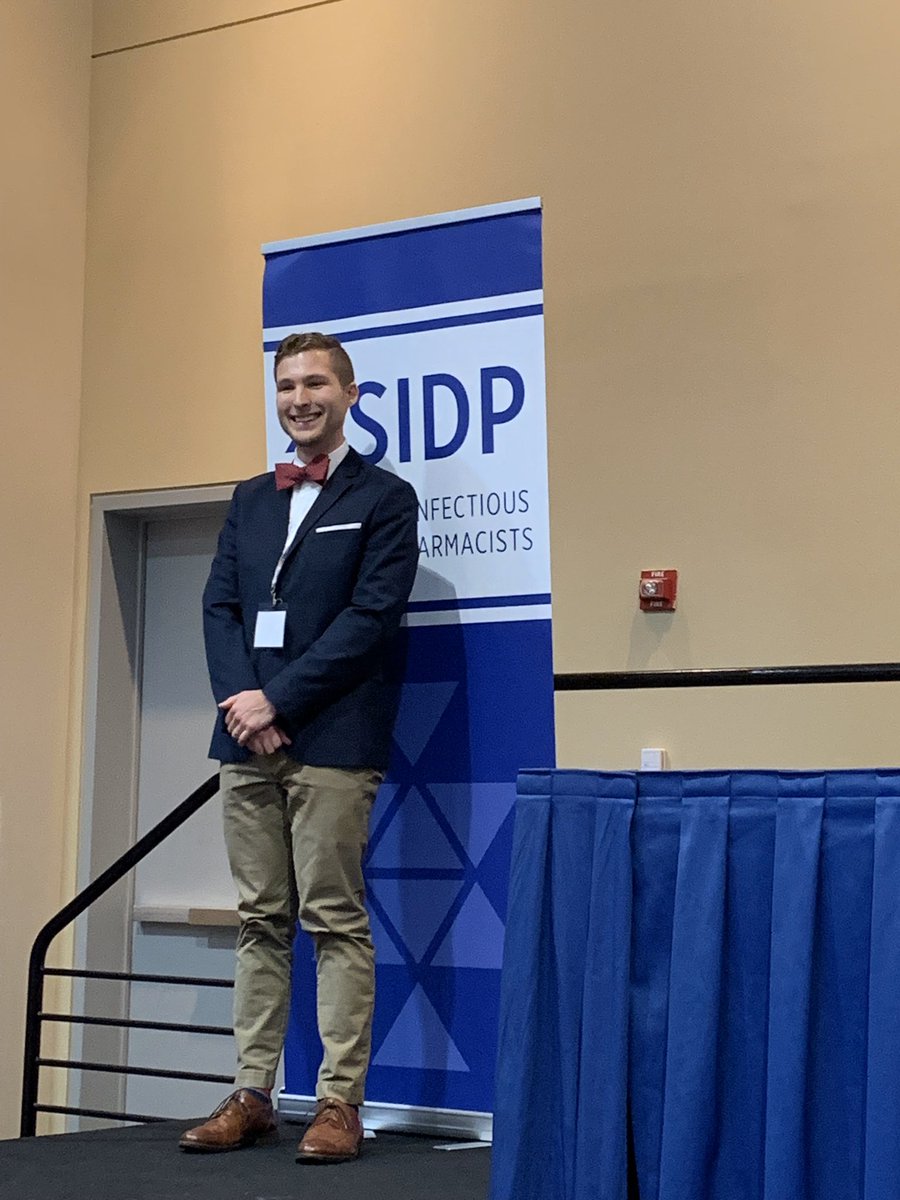 Congratulations to Ryan Crass @Crasspofungin ! Infectious Diseases Pharmacotherapy Paper awardee!