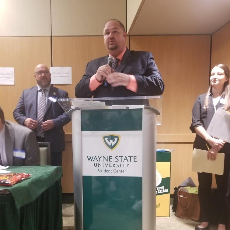 WayneStateTBF's tweet photo. Thanks so much @repWIR for attending the @waynestate  Counseling Scope of Practice Forum last night!  We can't thank you enough for advocating for Michigan counselors and their clients.🤝 https://t.co/hZkRQDtOiW