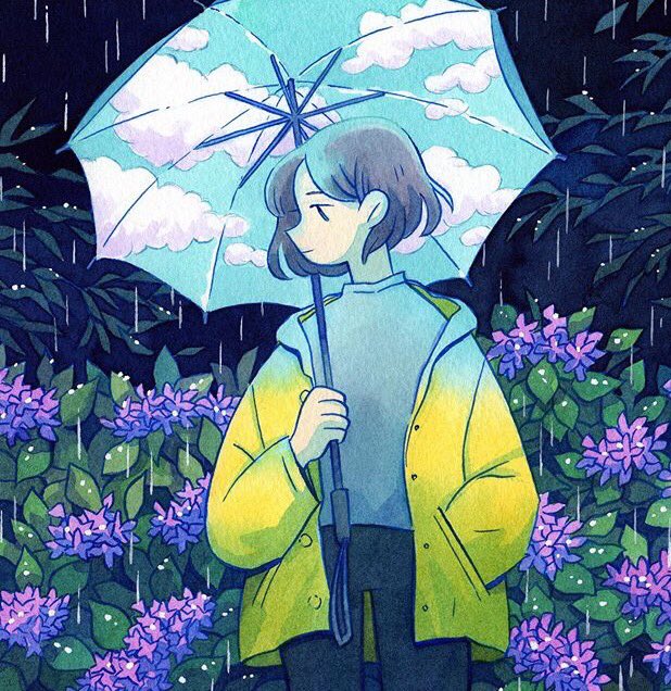 ArkRevner's tweet photo. I already have @heikala_art ‘s art book and my own watercolor supplies, but I just really wanted to paint this picture cause it’s just so pretty. #DrawWithHeikala #drawthisinyourstyle #dtiys https://t.co/2TTjp63CVe