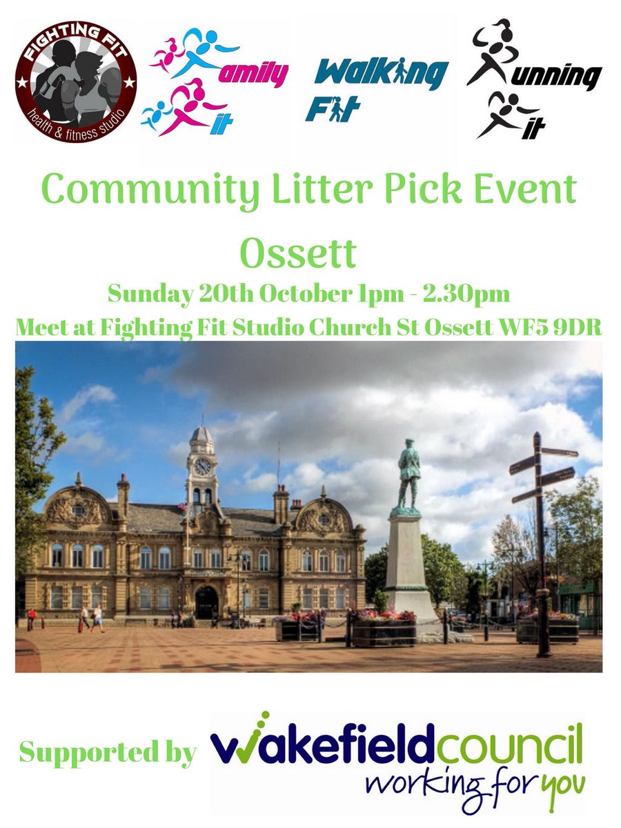 Looking forward to the upcoming Community Litter Pick 👊

#ossett #communitycleanup