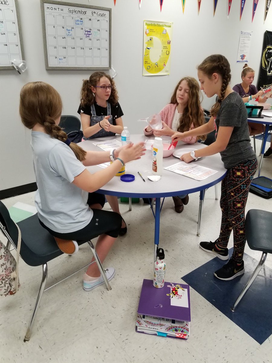 Practicing stage 5 of the focused note-taking process- using our notes to make slime #ThisIsAVID #FNT #applyingourlearning <a href="/SevernRivAACPS/">SevernRivAACPS</a> <a href="/AVIDAACPS/">AVIDAACPS</a>