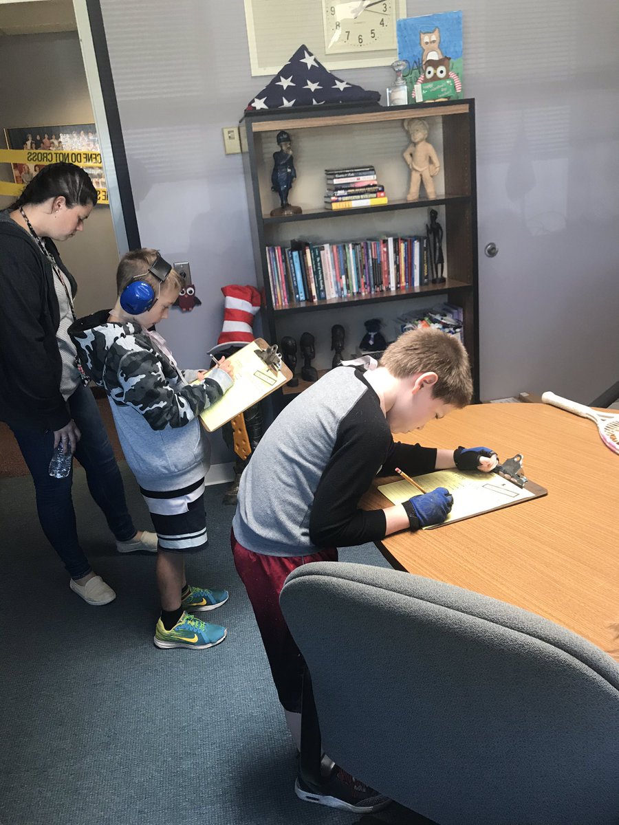 Students practiced drawing conclusions by investigating a crime scene.... in the principals office!!  Students took notes of the evidence and read suspect interviews to determine who committed the crime!  Thanks for letting us use your office, Mr. Ferlick! <a href="/SASD_OakRidge/">Oak Ridge Elementary</a>