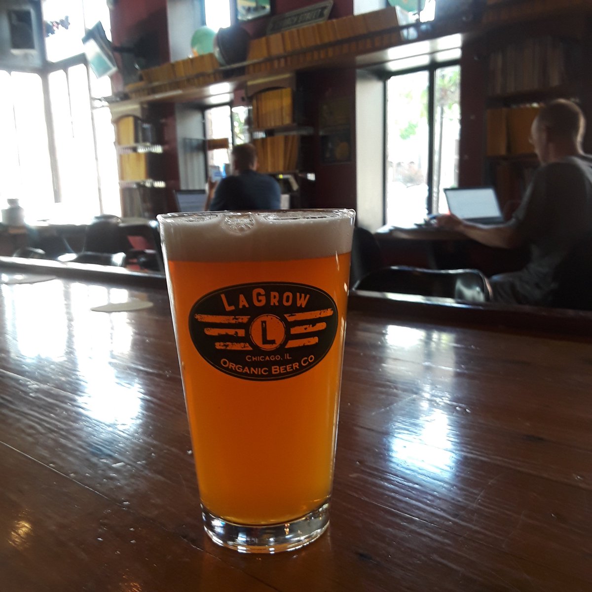 Beautiful day for a beautiful beer! #LaGrowOrganicIPA