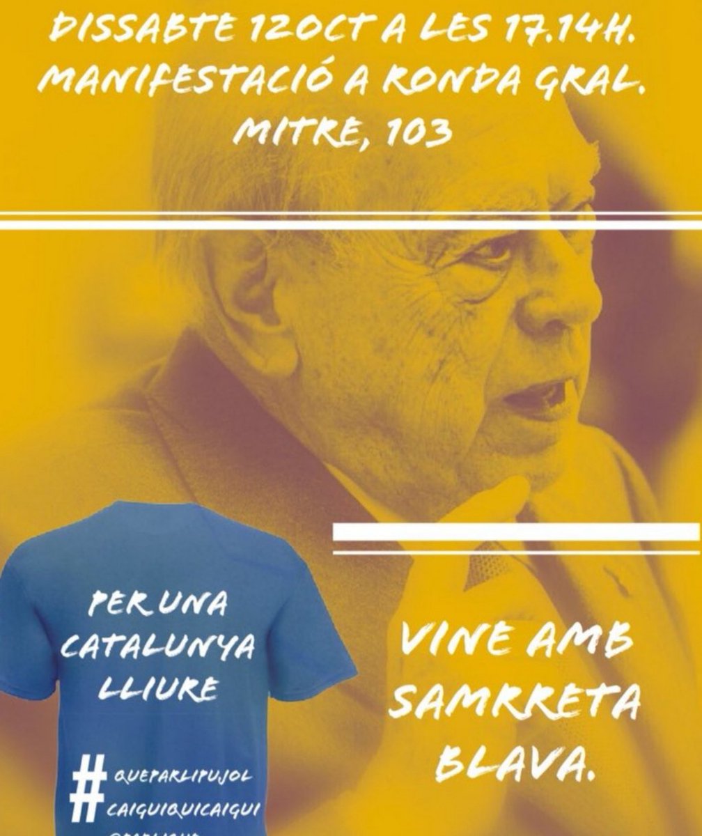 1Moviment x a q Pujol estiri de la manta,volem fer molt soroll i remoure moltes consciències, 
així q hem d fer molta feina entre t@ts,pengem llaços,li enviem cartes tenim x signar chng.it/RMwNwj6R ,i demanem q aporteu idees,t@ts ho podem fer tot ✊🏾