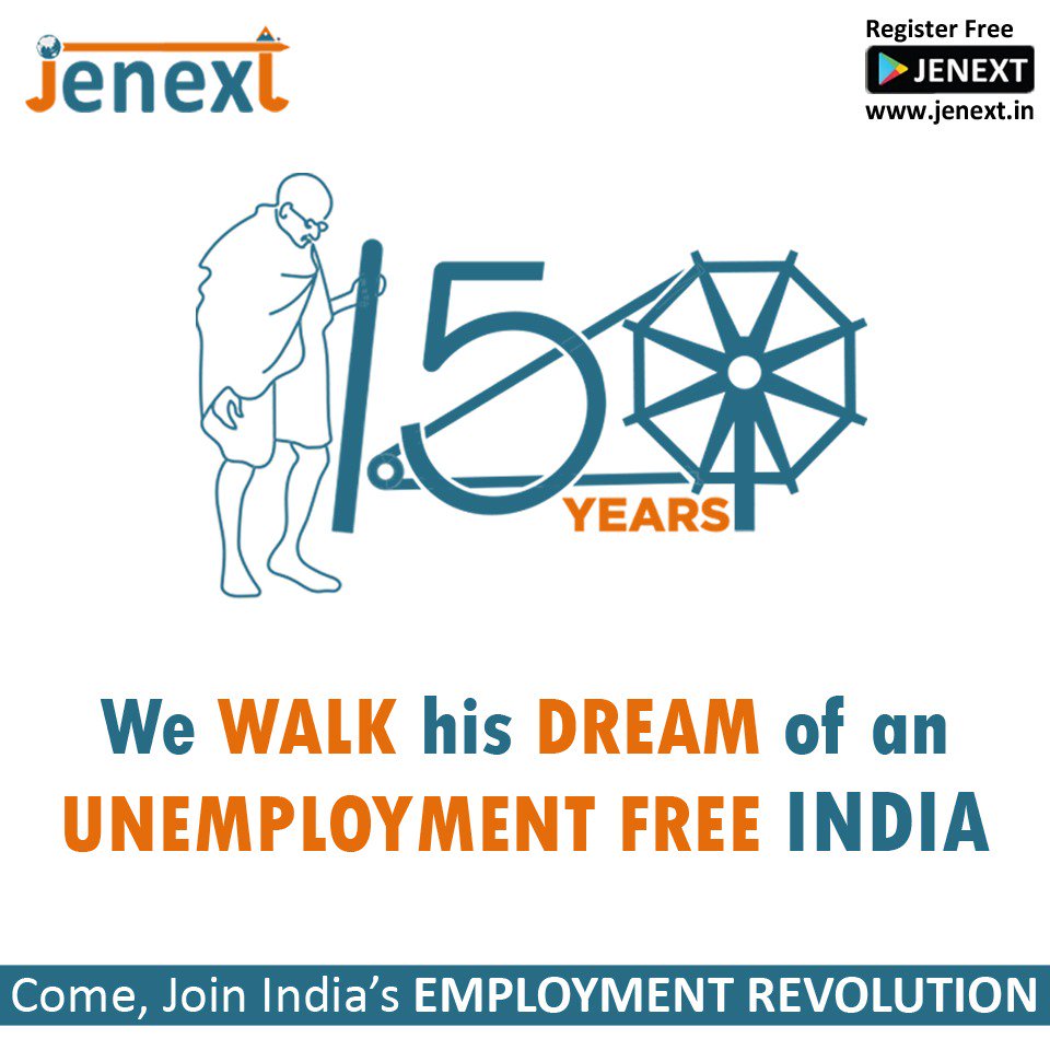 jenextjobs's tweet photo. Happy Gandhi Jayanti

#jenext #jenextjobs #gandhijayanti #gandhijayantispecial #gandhi #mahatmagandhi #gandhijayanti2k19 #india #gandhijayanti2019 #gandhiji #150years #freedomfighter #fatherofnation #indians #jayantispecial https://t.co/OA4KajTyT4