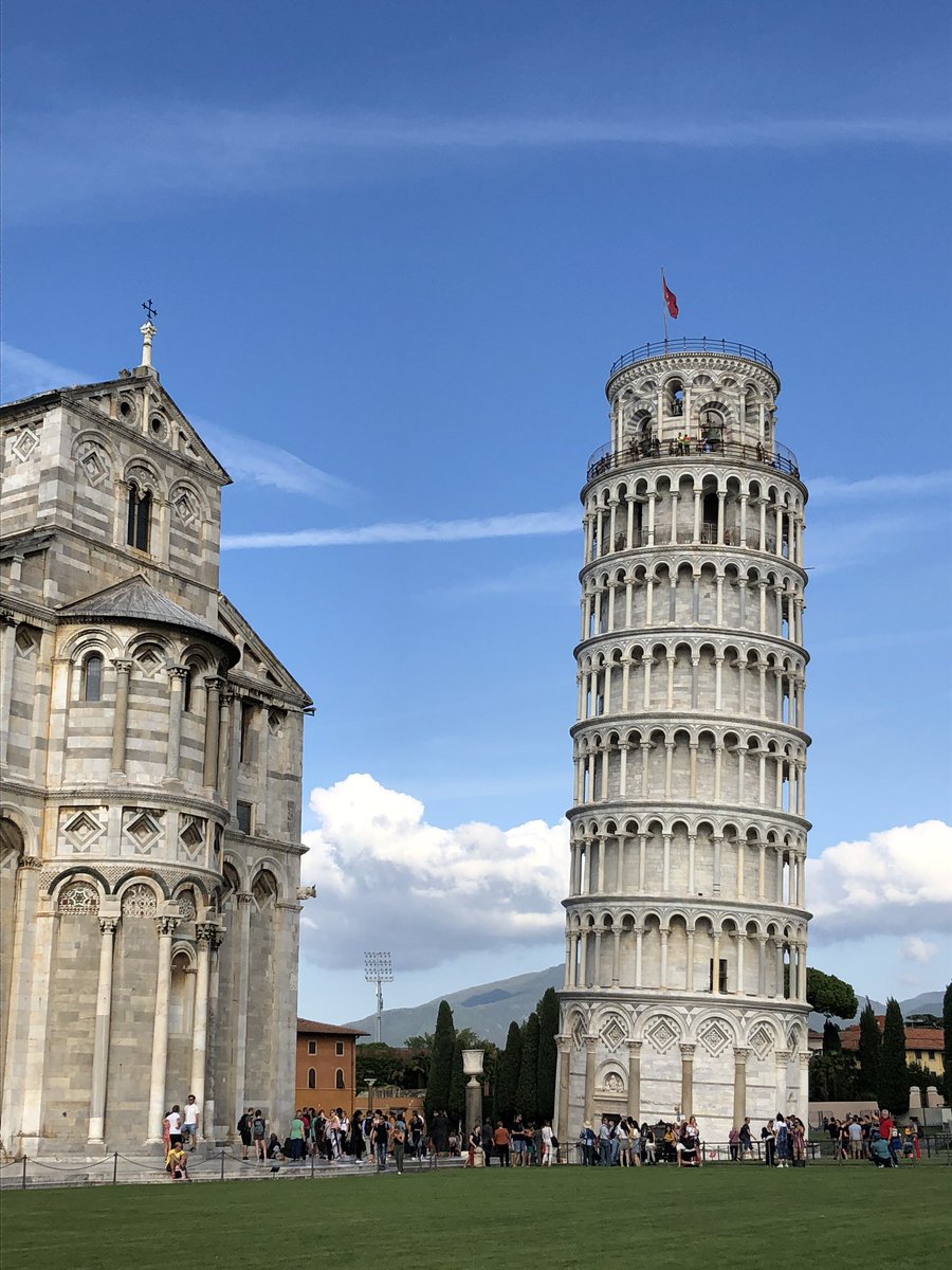 Fun day seeing the sights in Pisa w. <a href="/brendajprice/">Brenda Price</a> - the tower really is leaning.  Resisted the urge to try to fix it myself #noselfie #stayoffthegrass