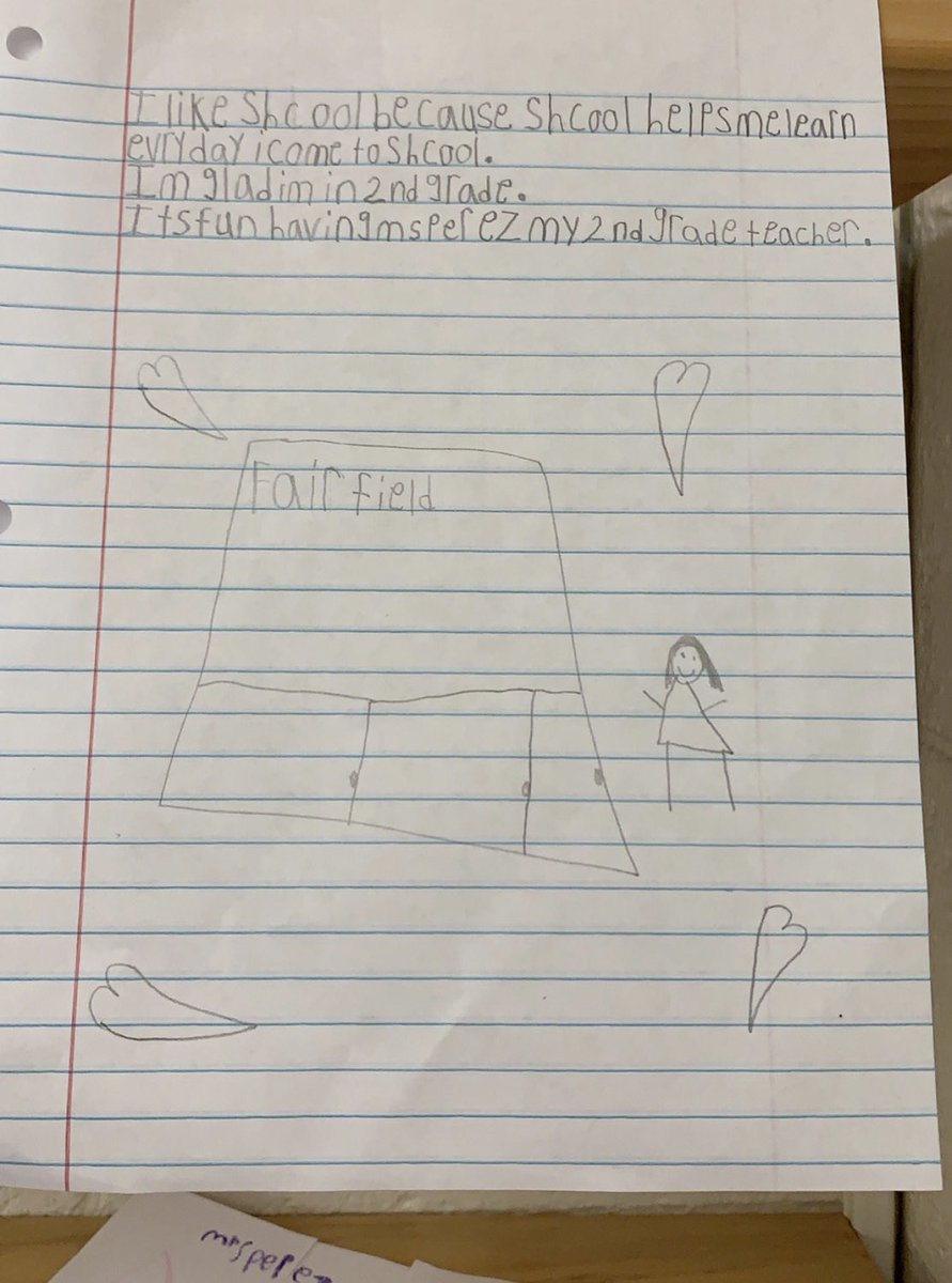 perez_weaver's tweet photo. It’s the little things that make you smile 🥰📝 #positive #polite #productive @FCES_Eagles https://t.co/6BHBxkBrjj