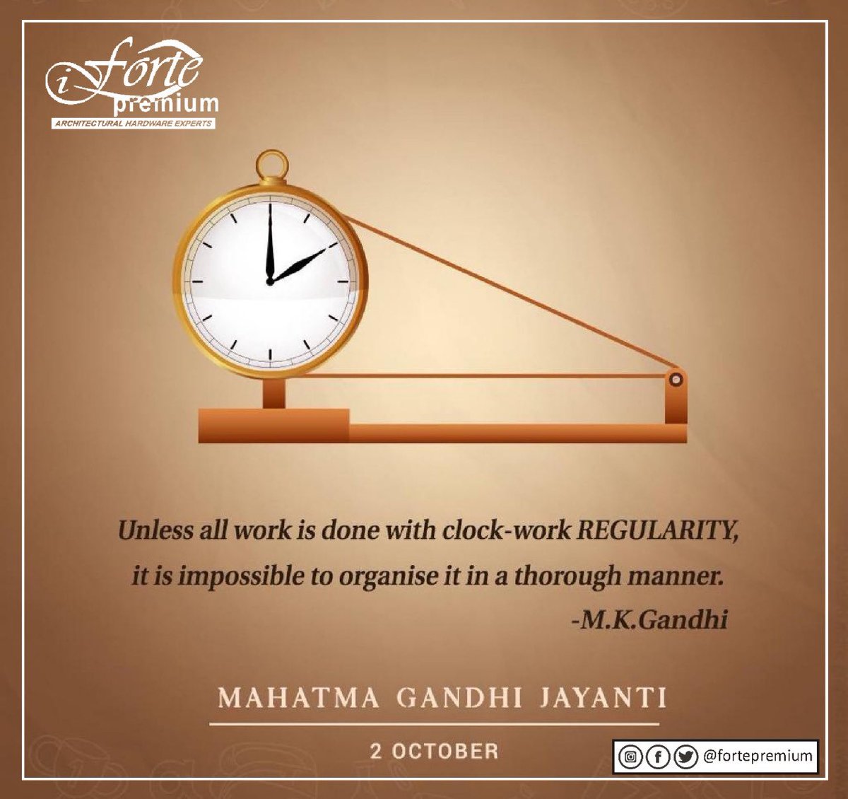 fortepremium's tweet photo. #MahatmaGandhiJayanti
The future depends on what you do today.
#GandhiJayanti #2October #Bapu #FatheroftheNation #MahatmaGandhi #Inspiration #Charkha #Patriotism  #FortePremium #DoorAndWindow #GlassFitting #PremiumWindow #AluminiumWindow #uPvcWindow #BestFabricator https://t.co/XyJRrA7qXl