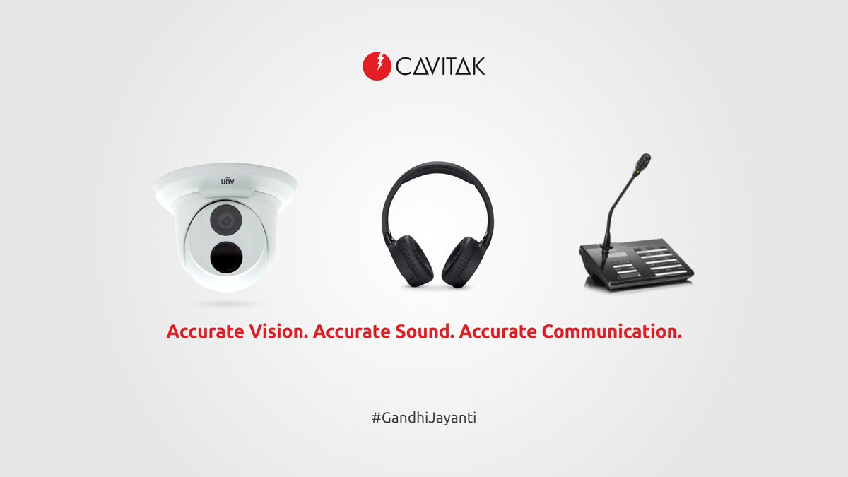 Celebrating #GandhiJayanti!
#Cavitak - Serving products that ensure accurate vision, accurate sound and aid you with accurate communication! #GandhiAt150