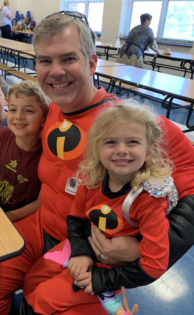Incredible lunch guests at BeST today! 🌟<a href="/BSTElementary/">Belmont Station</a> #dadlife #birthday
