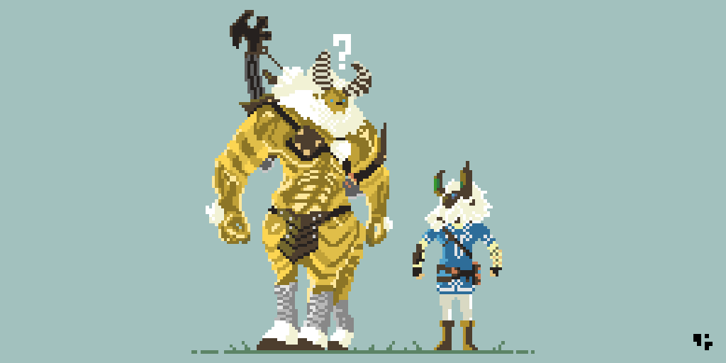 JoulesPixels's tweet photo. It seemed like a good idea to enter the coliseum...
@Pixel_Dailies #pixel_dailies #HighLevelMonster #pixelart #Zelda #nintendo #botw #BreathoftheWild #link https://t.co/FqXv6zmAON