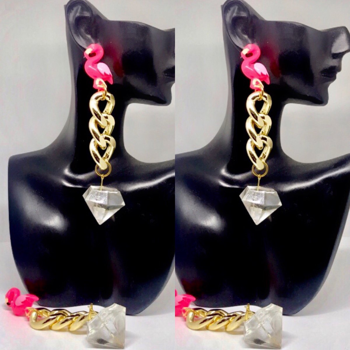 Fatbarbee's tweet image. @DaRealAmberRose check out my handmade earrings help me share and get this post to #darealamberrose