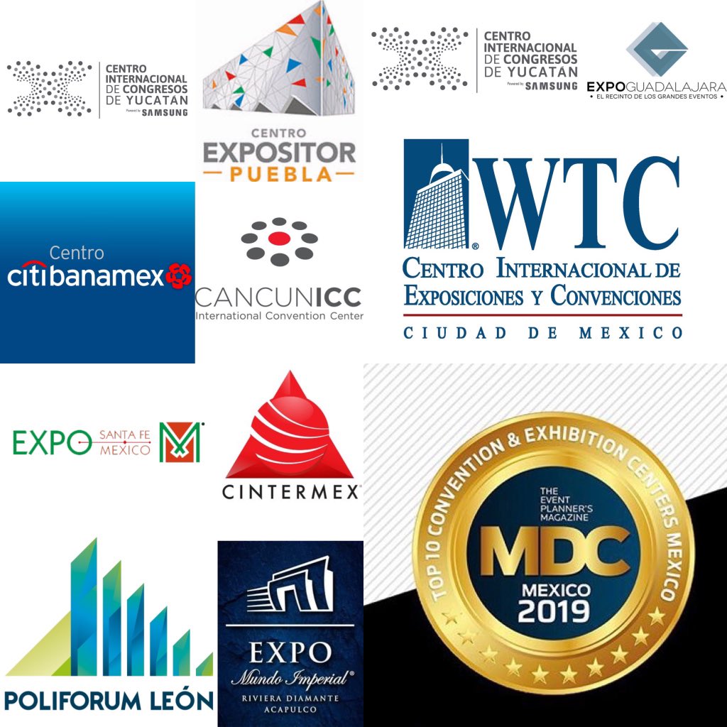 KUBICOMX's tweet photo. TOP 10 CONVENTION &amp; EXHIBITION CENTERS MEXICO 🏆 !!!
Muchas felicidades a estos GRANDES RECINTOS que fueron evaluados por sus Instalaciones, accesibilidad, sostenibilidad, capacitación y atención, tecnología, servicio de A&amp;B. 
VIDEO 👉🏻 https://t.co/becADPT2qc https://t.co/fqbuUs5uj3