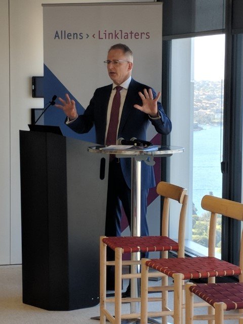 Full house at today's networking lunch with <a href="/PaulFletcherMP/">Paul Fletcher</a> discussing the opportunities around #5G Mobile Technology for business #communications #ausbiz #tech