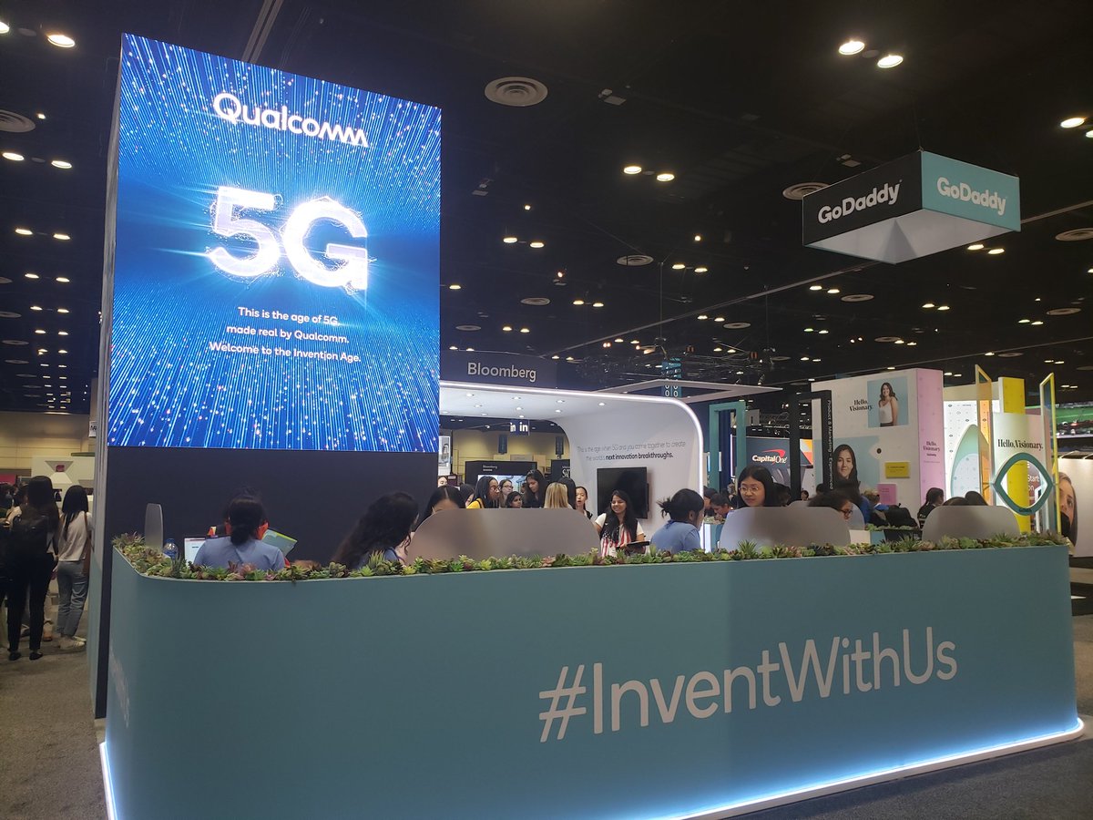 shassaine's tweet photo. #gracehoppercelebration is here!!! Stop by the Qualcomm booth and meet our awesome recruiters and engineers #InventwithUs #GHC19 #womenintech @vmealer @NoreenKinsler https://t.co/NS5HUnu8Zy