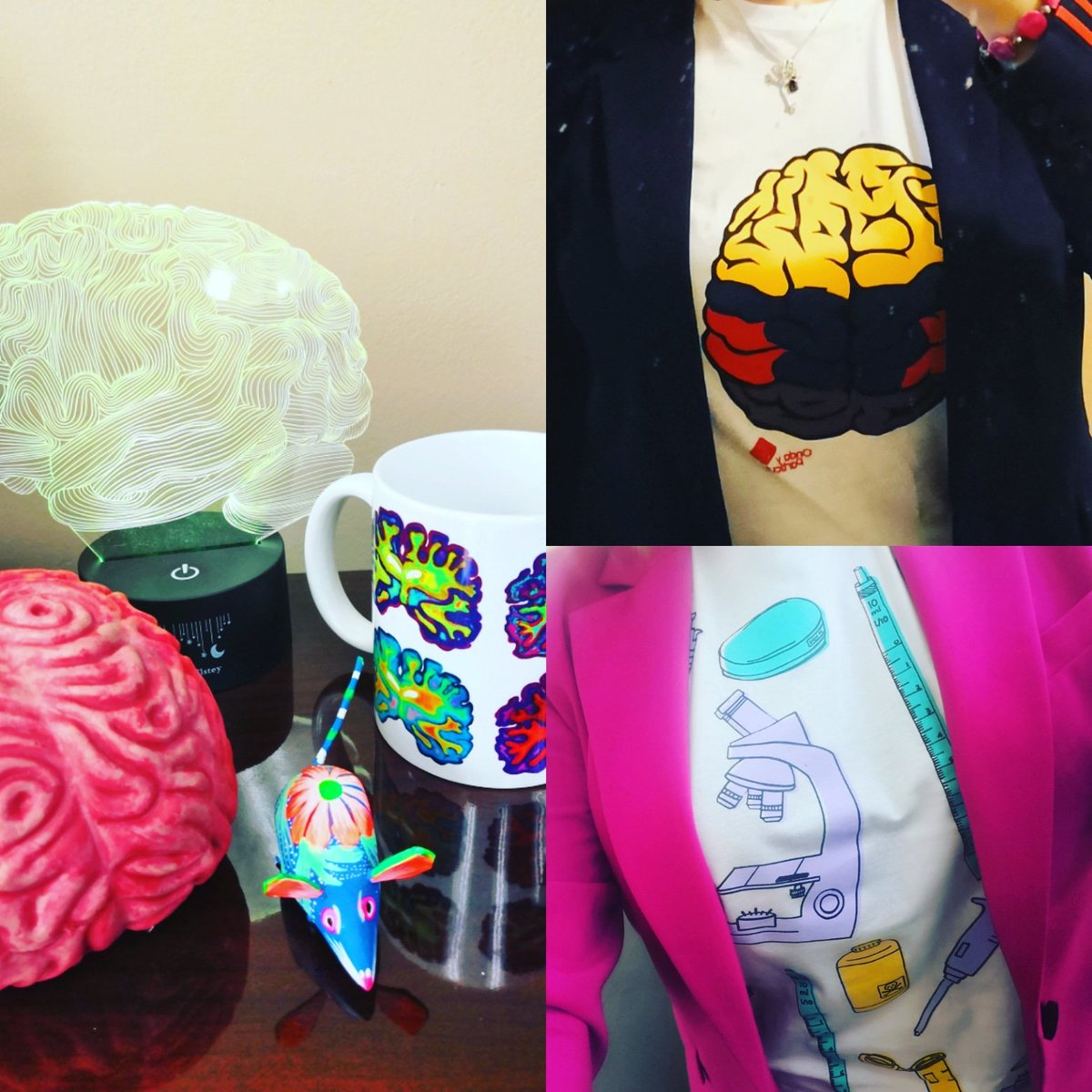 Milyunaislaspa1's tweet photo. When your work is your #passion... I'm a #neuroscientist, I'm a #neurofriki!!! #fashionscience #sciart #neurofriki #neuroscience #brain #neurons #mice #lab-art #colors https://t.co/vj44TXZZxI