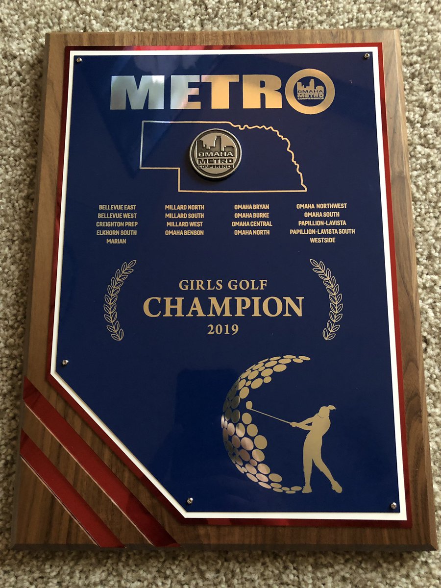 Our day started at 7:15 at <a href="/Championsomaha/">Champions Run</a> WE achieved one of our team goals of winning the Metro Conference Invite!  3 medalists: <a href="/katierugeee/">Katie Ruge</a> 2nd (76)  <a href="/jazmine0215/">Jazmine Taylor</a> 3rd (78)  <a href="/malaineywiems/">Malainey Wiemers</a> 14th (86). And <a href="/hey_its_sporty/">Izabella Pesicka</a> &amp; <a href="/erikaheadlee/">erika headlee</a> both 91. <a href="/MNHSActivities/">MNHS Activities</a> <a href="/MillardNorthHS/">Millard North HS</a>