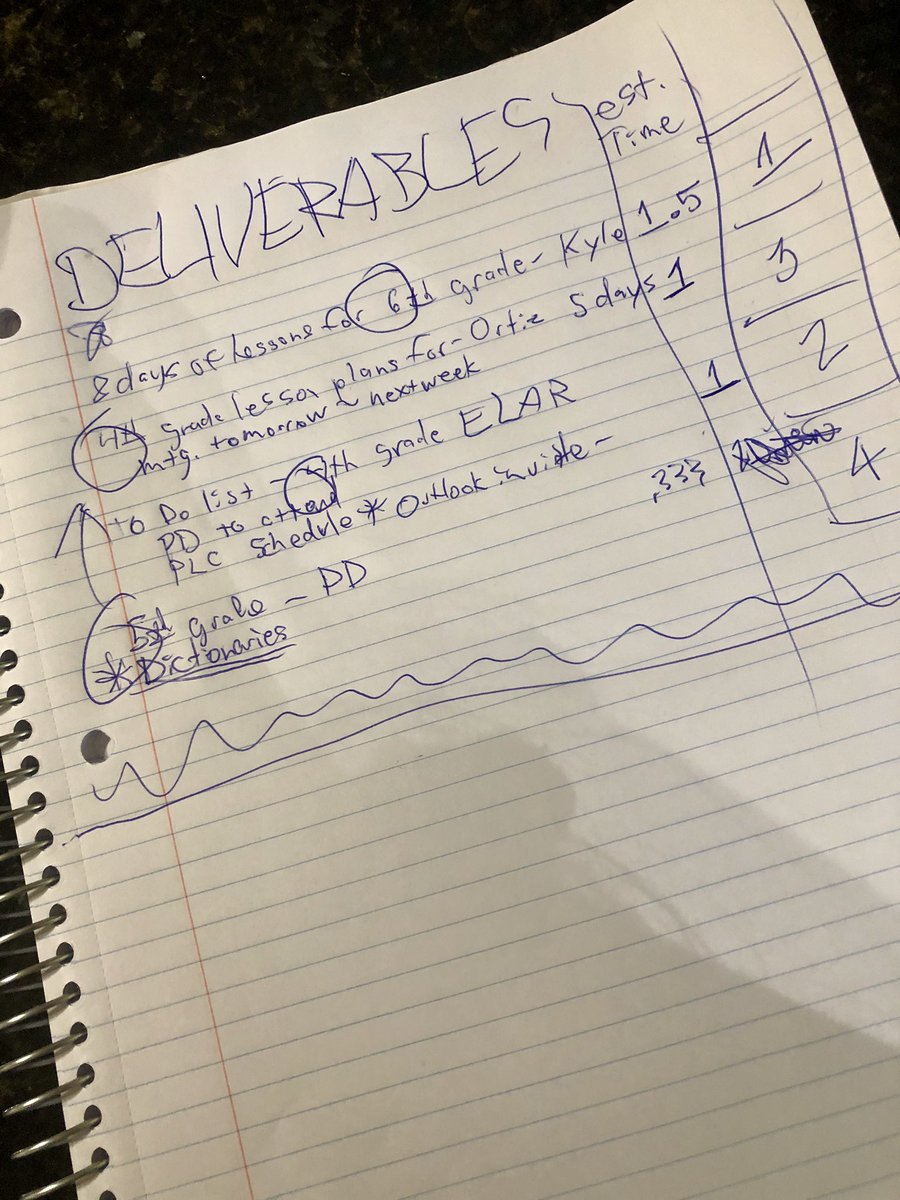MercyMoralesMEd's tweet photo. I just want to #risdsaysomething about the importance of having strong supportive people in your life. Like when you feel overwhelmed with your workload, you’re bf pulls out his notebook, his MBA lingo, and boom💥 I have my priorities of deliverables and eta’s.
#deliverables https://t.co/0pkvPHTucM