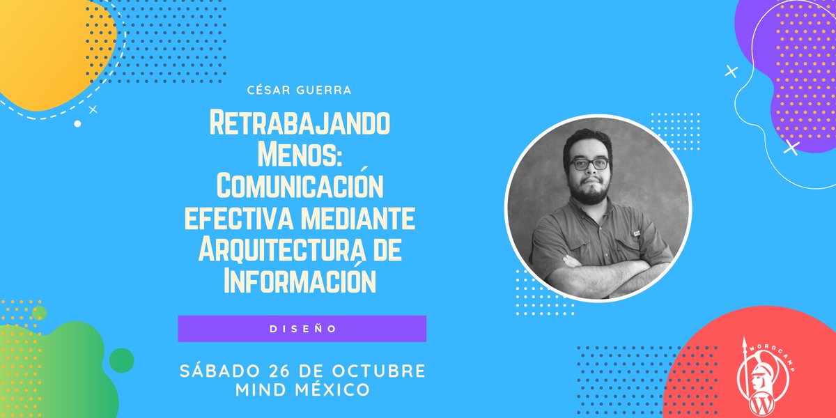 wpguadalajara's tweet photo. Conoce a César Octavio Guerra Guerrero.
Conoce más sobre su ponencia en: https://t.co/SV52rTPmis
#WCGDL #WCGDL2019 #WPEvent #WordPress #WordCamp https://t.co/3t57Cbu40q