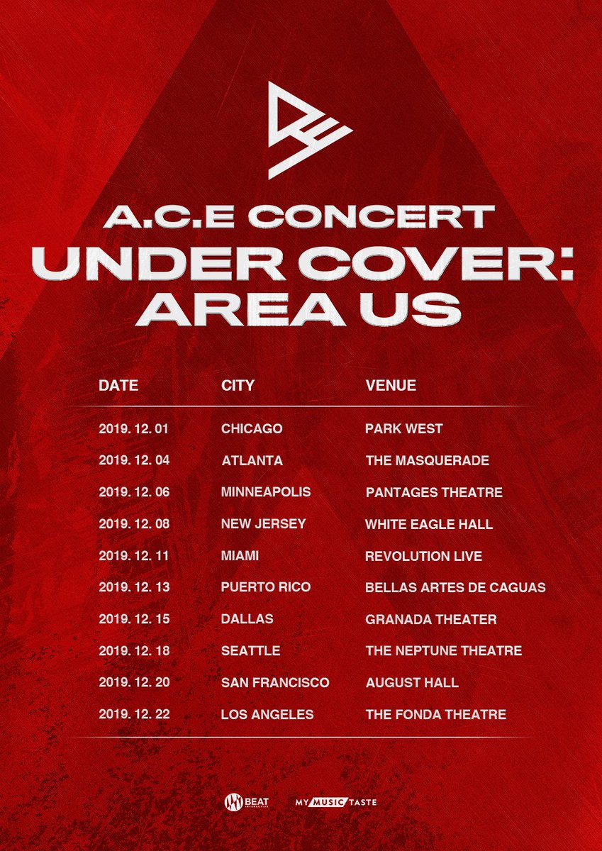 _mymusictaste's tweet photo. 🔥 #Choices, get ready to go on a mission - A.C.E CONCERT [UNDER COVER: AREA US]! 🕵️

🔜 More info is coming soon on 👉 https://t.co/zC5jhZ3vds 

#StopWishingStartMaking #ACE with #MyMusicTaste #ACEConcert #UNDERCOVER  #에이스 https://t.co/MZn7jkSoXi