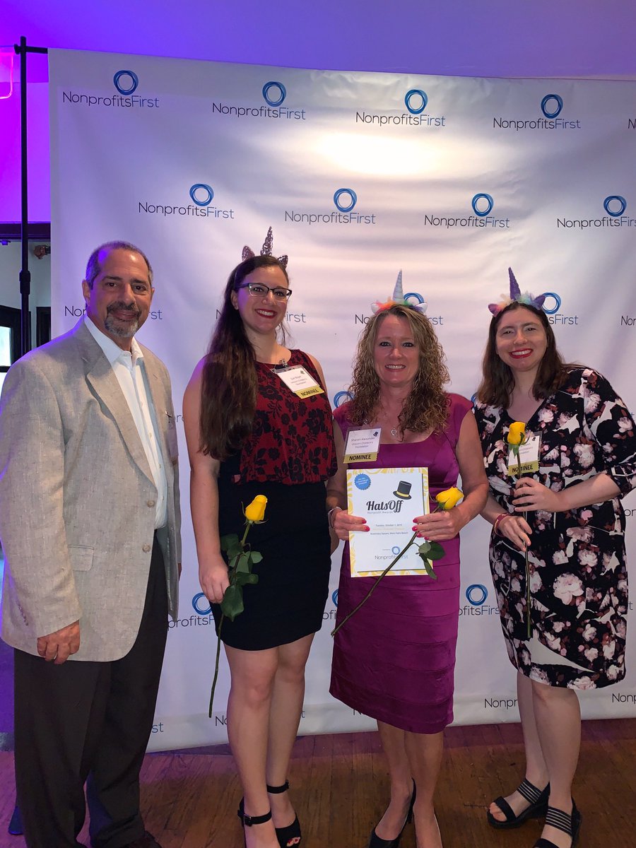 ucfoundation's tweet photo. Unicorn Childrenโs Foundation was honored to be nominated in 5 categories at the 2019 @nonprofitsfirst Hats Off Nonprofit Awards tonight!! Congratulations to all of the very deserving winners!!!!
#hatsoff #hatsoffnonprofitawards #nonprofitsfirst #charity #getcaughtbeingkind https://t.co/75xKTZZQ6L