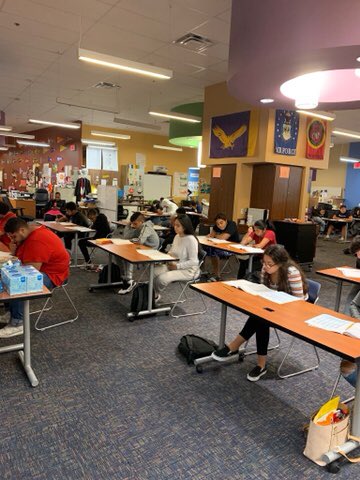 AcademyHH's tweet photo. Our babies concentrating on the ACT Testing. https://t.co/vUifqeGVyD
