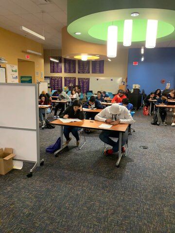 AcademyHH's tweet photo. Our babies concentrating on the ACT Testing. https://t.co/vUifqeGVyD