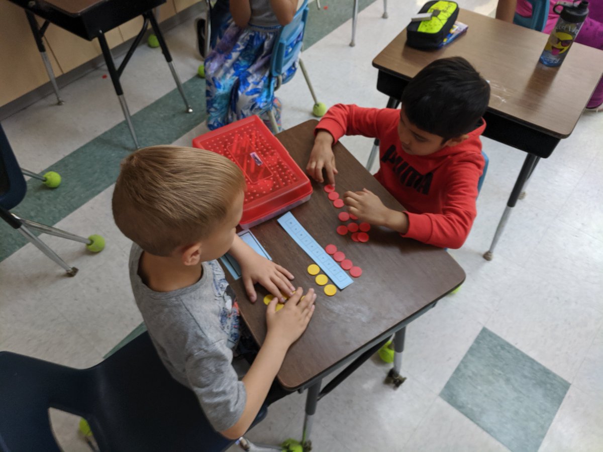 FVSpecialPlace's tweet image. Grade 2 is enjoying JUMP Math! We are using counters to explore the concept of &quot;How many more&quot; #JUMPMath #RDPSD