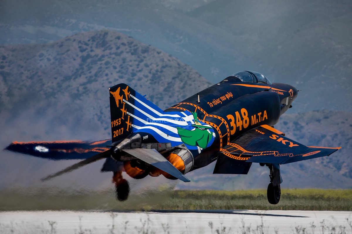 CaVassilios's tweet photo. GREECE-HELLENIC AIRFORCE- RF-4E Phantom
On May 5, 2017, the Hellenic Air Force retired its final three RF-4E ‘Recce’ Phantom II aircraft during a ceremony at their home base of Larissa.
#Greece #rf４e #Airforce 
https://t.co/i2If2JH7vV
https://t.co/BpwcYKkodY https://t.co/Vzy3zKetQt