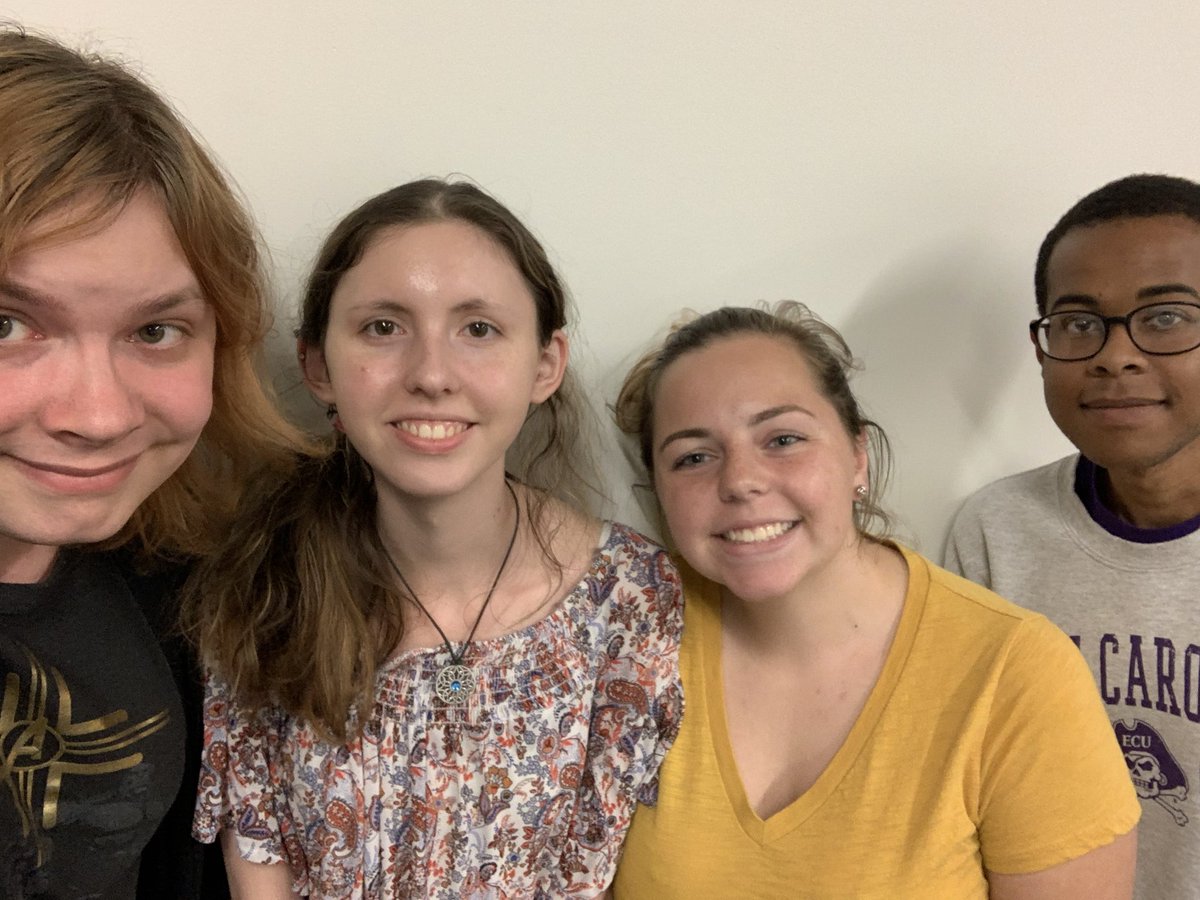 WizardingECU's tweet photo. We are thrilled to introduce the 2019-2020 Wizengamot:

✨ President: Arianna Story
✨ Vice President: Jess Holtz
✨ Secretary: Grace Sherian
✨ Outreach Coordinator: Justin Henderson

Look for profiles on each of these witches and wizards soon! #WizardingECU https://t.co/UAa6E3gWwV