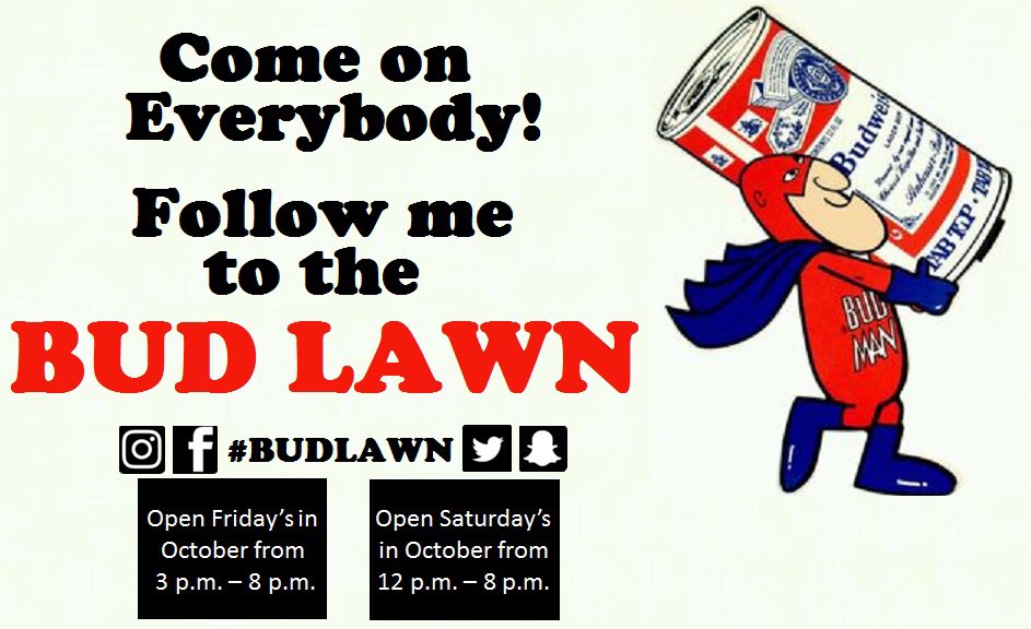 BudLawn's tweet photo. Opening day this Friday! Door opens at 3 pm! @AnheuserBusch 100 Busch Dr. Cartersville, GA 30121 @BudLawn @budweiserusa @budlight @MichelobULTRA https://t.co/eVi9kDcFdM