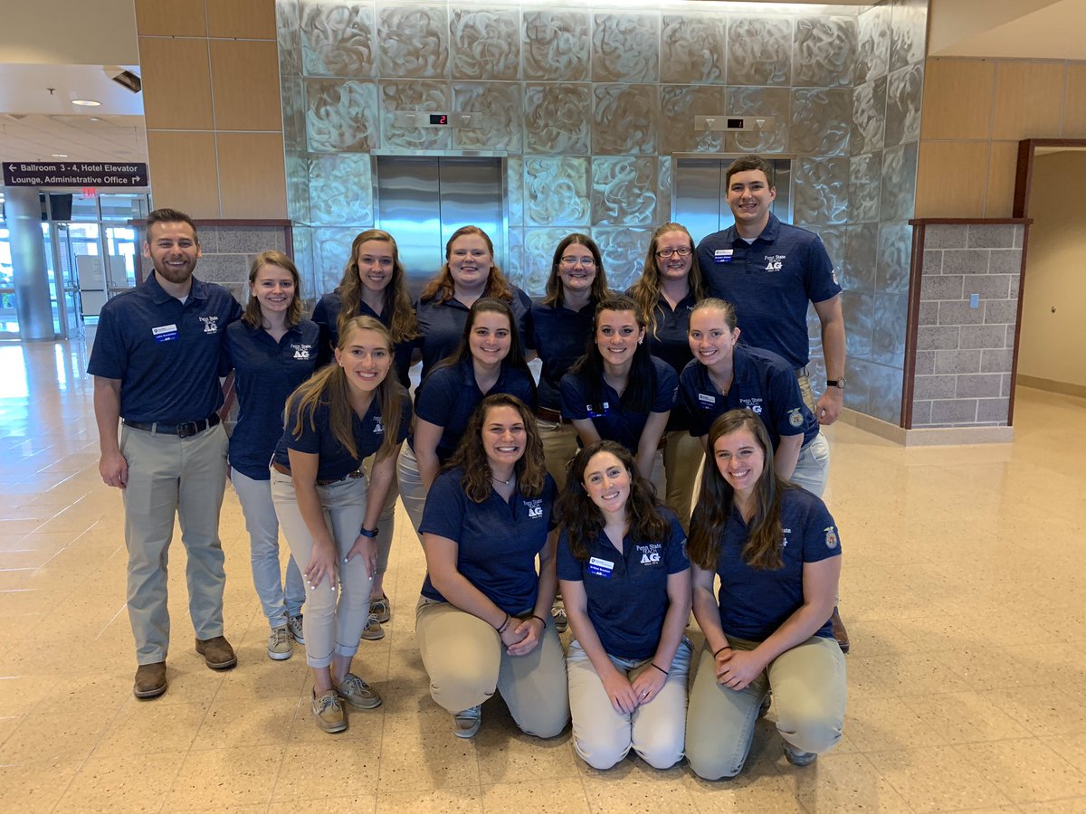 JennaKibbe's tweet photo. FLC was an absolute blast! Between facilitating workshops, meeting FFA members and spending time with the other future agriculture teachers from Penn State, I think it’s safe to say that today was a great day! #TeachAG #PSUAgEd https://t.co/MWUmZwlk9Q