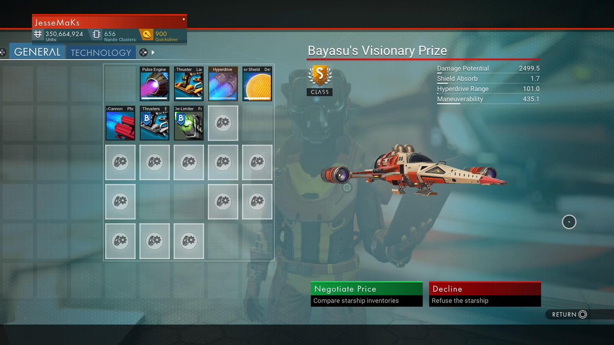 BeyondAnAnomaly's tweet photo. "I'm fast as f*ck boiii"
My new S-Class needle-nose fighter 😍 #NoMansSky #NoMansSkyBeyond #VirtualPhotography #TheCapturedCollective https://t.co/IHhnfdveAL