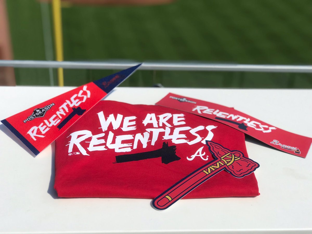 RT for a chance to win this #RELENTLESS Braves Postseason prize pack!