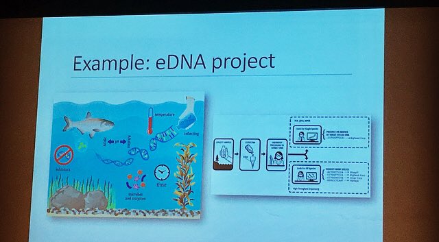 SarahLiz_aqua's tweet photo. .@icanhaztwtr reiterates engaging partners heavily involves early buy in {Process} with a trusting relationship {People} and graphical, plain language messages {Products}...like eDNA work #beyondpub #AFS149 https://t.co/65bqnFNJ3J