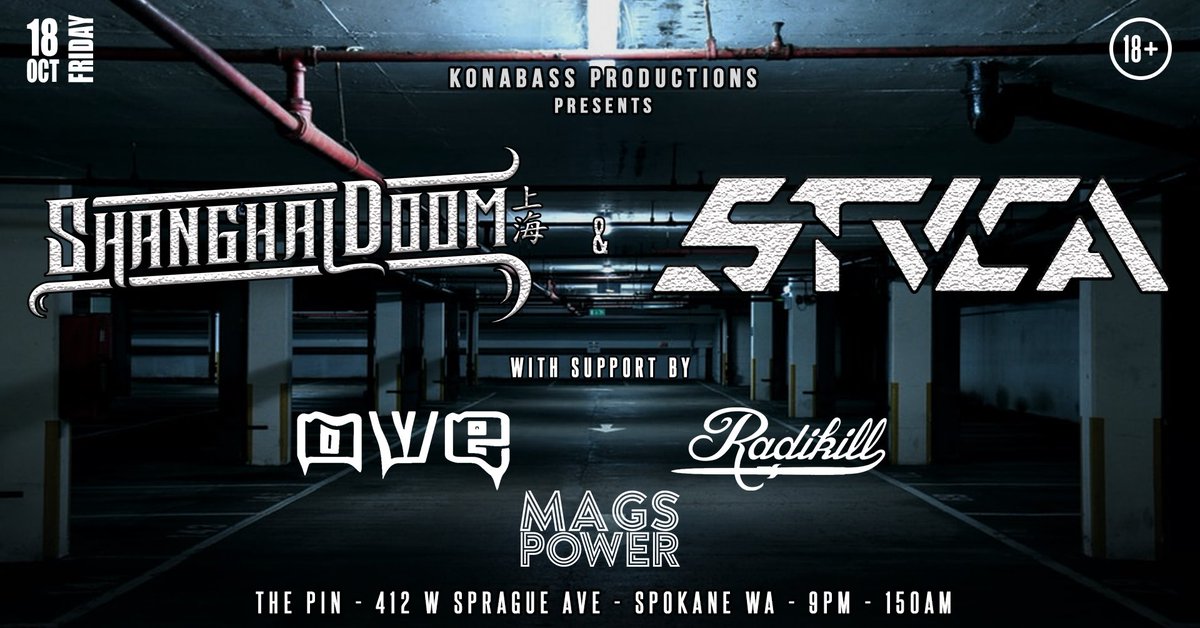 stucamusic's tweet photo. New show announcement! Heading to Spokane, WA w/ @ShanghaiDoom on Oct 18th 🤘 https://t.co/jqt7TTtEW7
