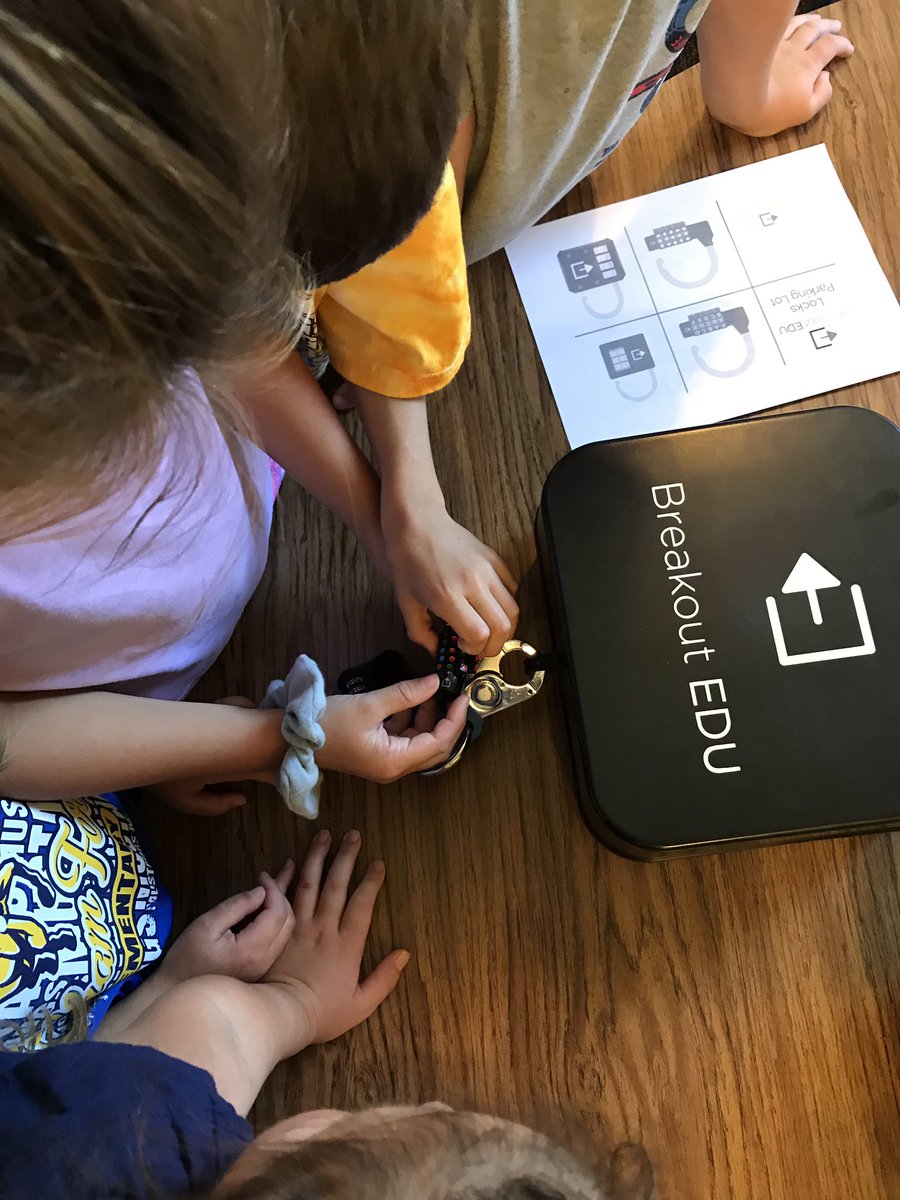 valmgreer's tweet photo. Fairytale Breakout was a hit! Problem solving and teamwork for the win!! #Breakoutedu #smartkids @CFESmustangs https://t.co/j39bLHiGSN