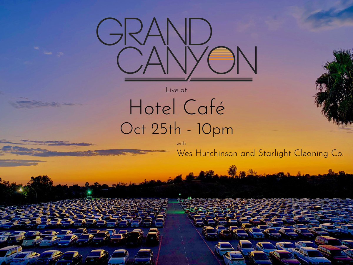 We’re back in a few weeks at <a href="/thehotelcafe/">Hotel Cafe</a> with very special guests <a href="/weshutchinson/">Wes Hutchinson</a> and Starlight Cleaning Co. As you can see, the parking lot is already filling up with people wanting to welcome Wes to his new home.  Get your tix in advance.