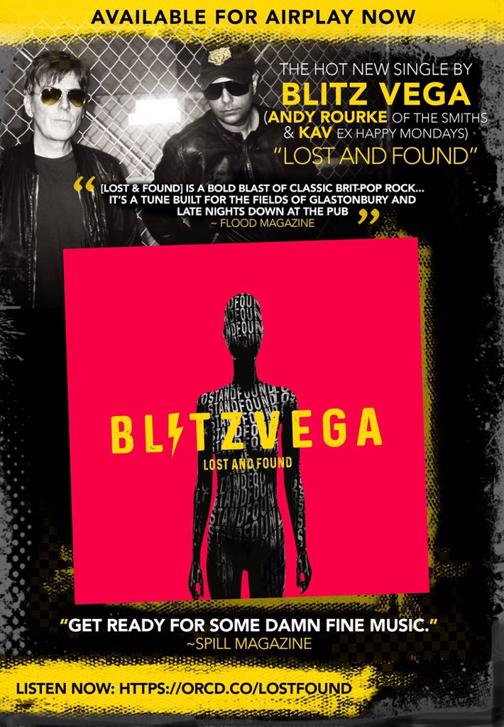 We ROCKED this week. International work for 80s band ‘THE SMITHS’ bassist, Andy Rourke and Kav (ex-Happy Monday’s guitarist). The new project is BLITZ VEGA, check them out! #blitzvega #thesmiths #IconicaArt #design #posters #flyers #eblasts #digital and more! #music