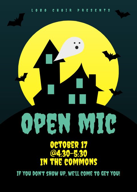 ChavezHSChoir's tweet photo. Next open mic October 17 👻👻 https://t.co/PvAHiEs634