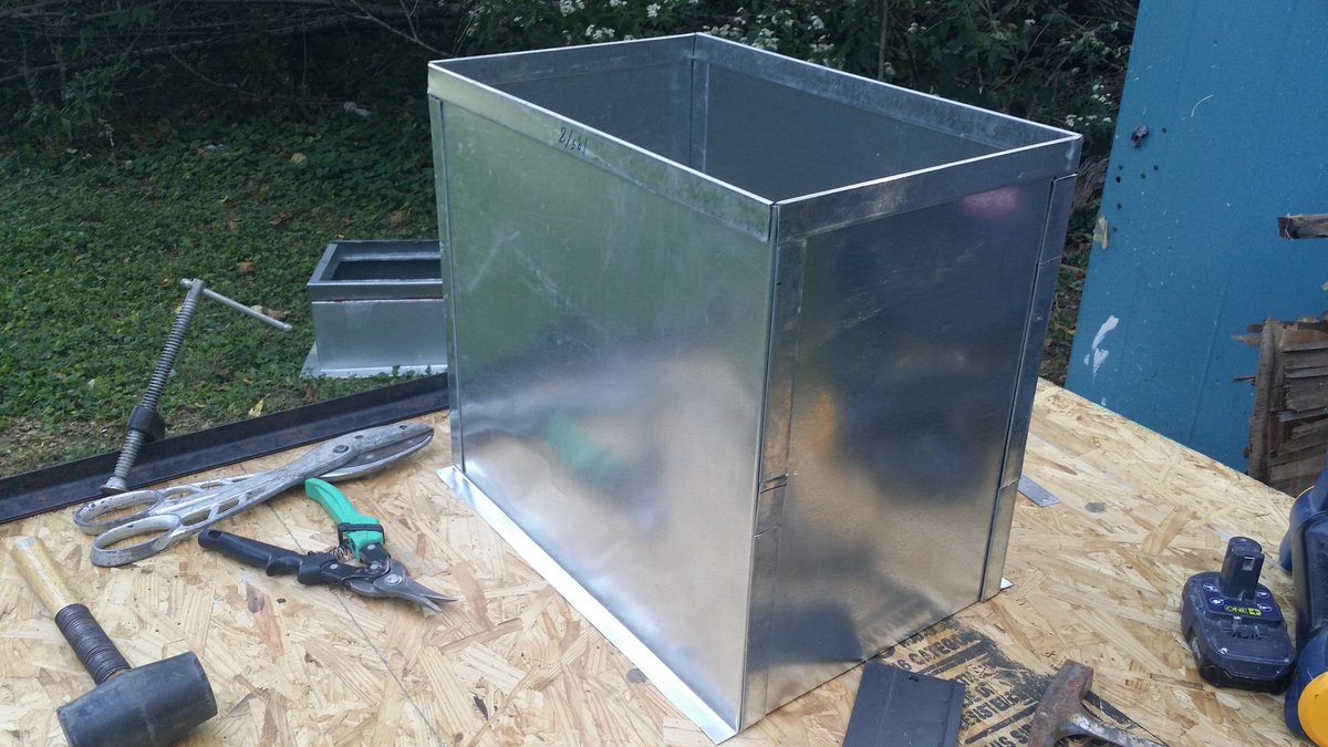 Here we see the new plenum in what will be its normal habitat.The opening is for the filter and will have a door once final fit-up is complete.