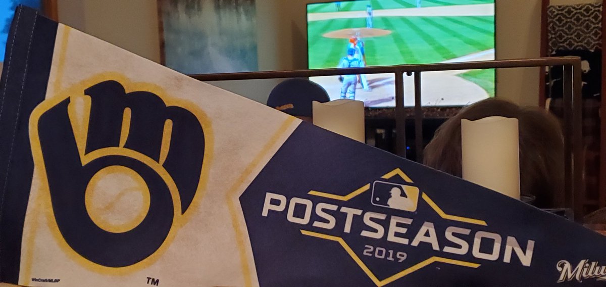 caitlinn_d's tweet photo. Hopefully watching a Brewers win in the WILD card game while enjoying some Buffalo WILD Wings with these WILD kids! #DoItForYeli #MKEHistory #RyanBraunForever #OurCrewOurOctober #ThisIsMyCrew #BigWoo #KestDaddy https://t.co/d5H6zqMA4y