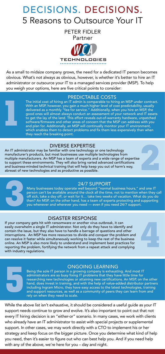 IngramMicroUSA's tweet photo. Got more? Here are five insider tips when it comes to making the business case for your IT services... 👍

Thanks @IngramMicroSMB member @WCATech for the share! 

 https://t.co/lc8ynLE7Be

#TechTuesday #NewBiz #MSP501 #PeerToPeer https://t.co/zWwHaKRpPH