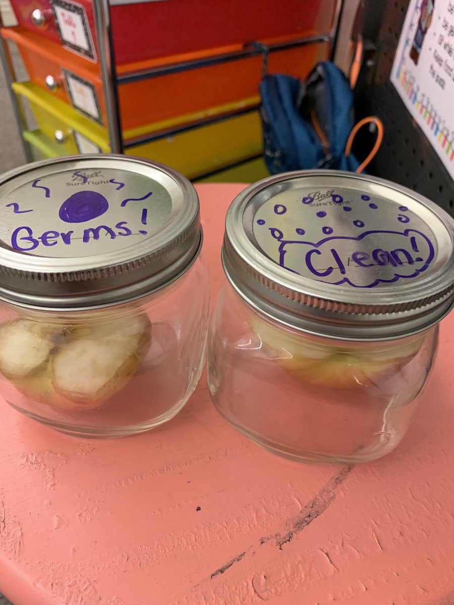 It’s Apple week!! Lots of fun activities this week including germy apple where we are observing how an apple slice covered in germs appears compared to a clean apple slice! 🦠