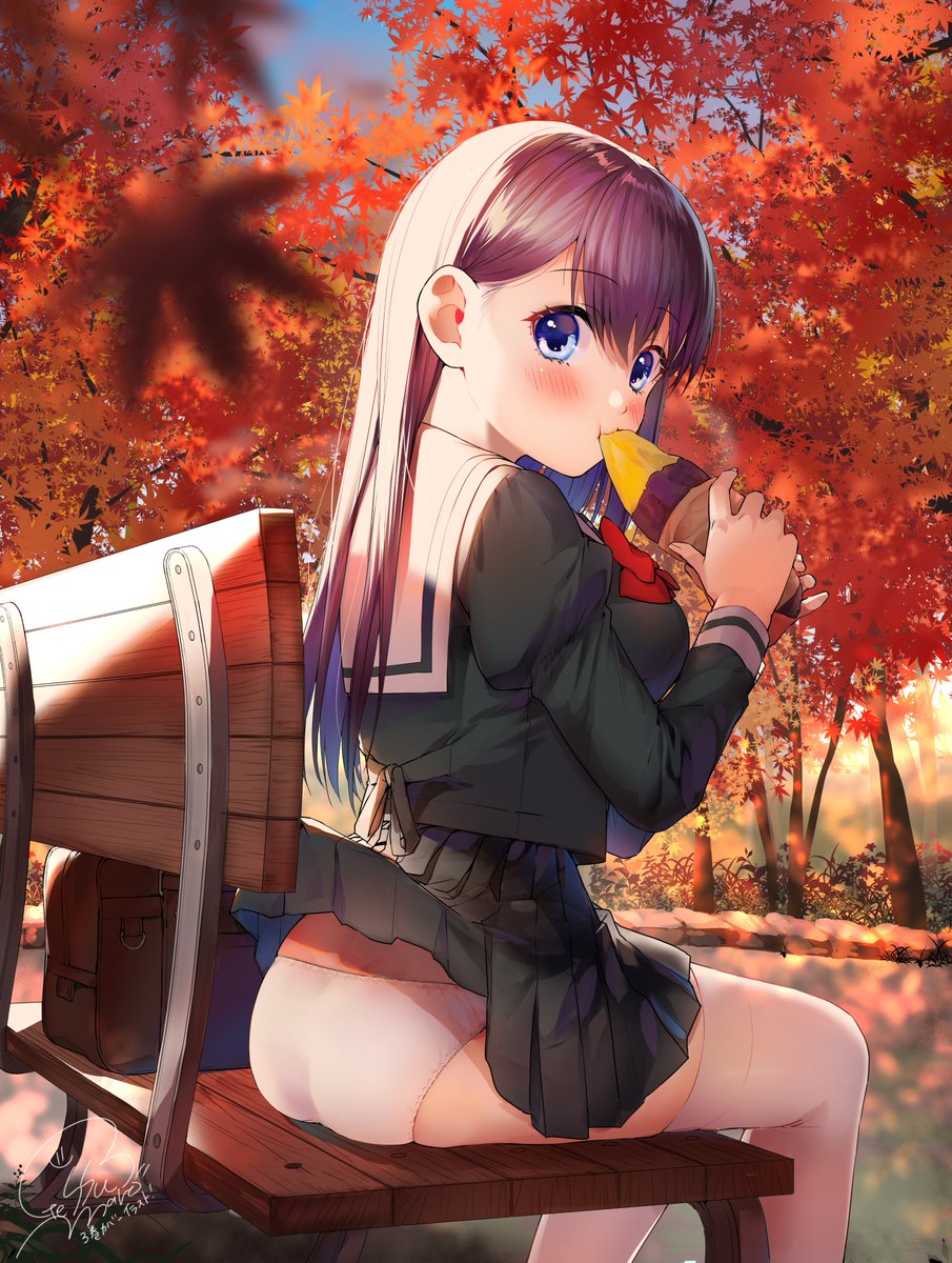 「食欲の秋にはつきもの #椿様は咲き誇れない 」|げしゅまろのイラスト