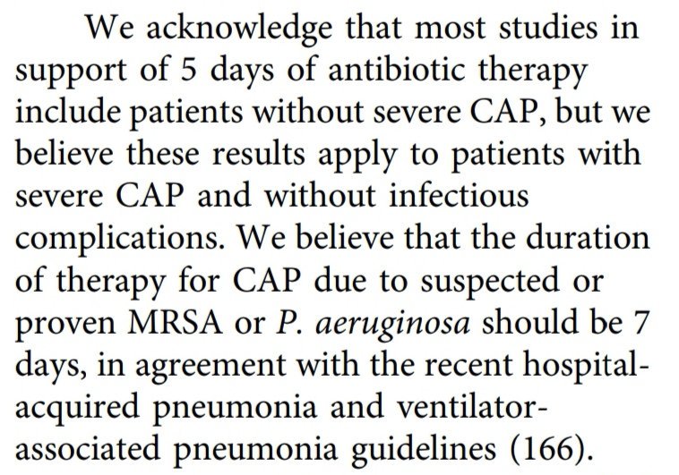 ABsteward's tweet photo. NEW🔥🔥🔥 @IDSAInfo @atscommunity
No more HCAP, 12 years to remove this concept! 
Fluoroquinolone still 1st line😳👇
Emperic Ceftaroline😳
PCT🤔
Not published in CID🤔
Duration👇
Monotx of BL in CAP 🤔
Nasal MRSA deesc 👏
#IDTwitter #IDuptodate #IDWeek2019 #medtwitter https://t.co/aZEcI88NNJ