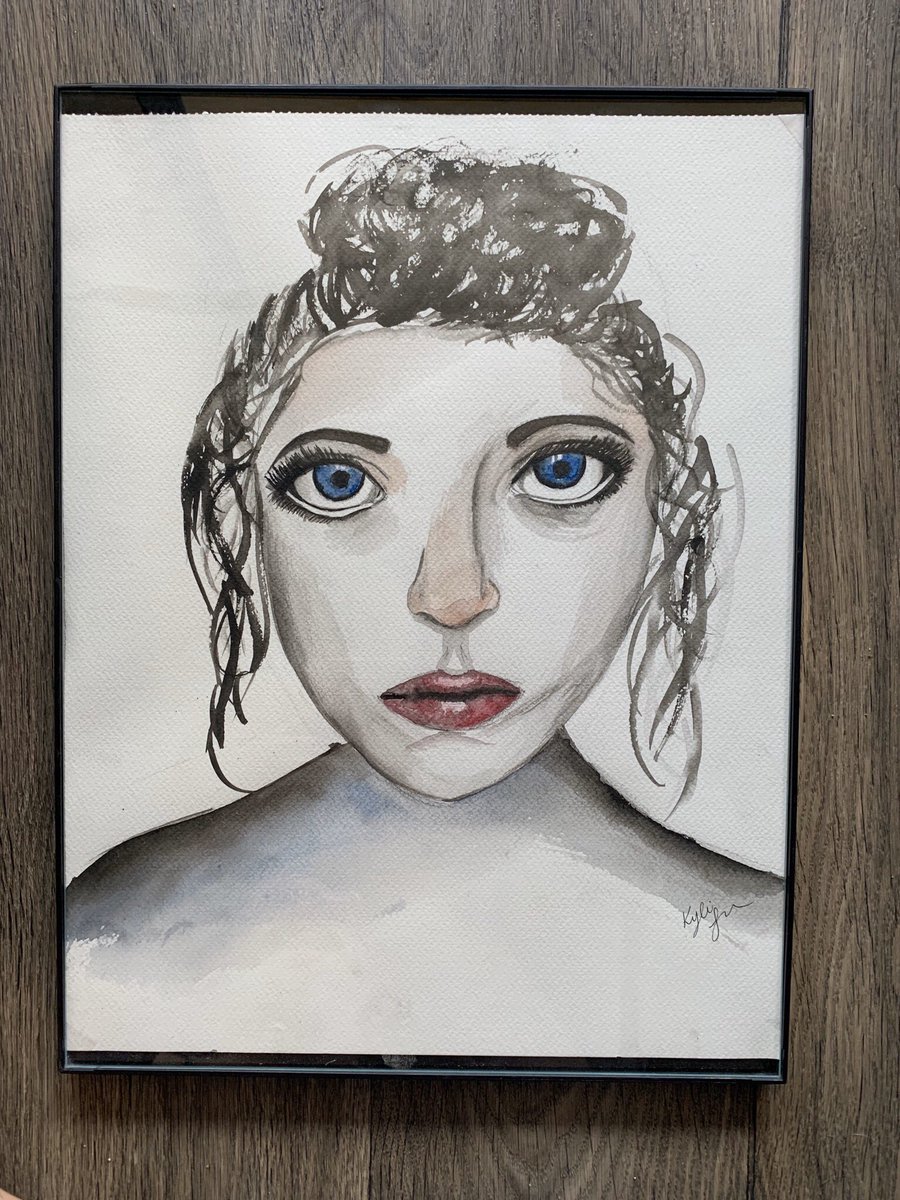 One of my favorite pieces #girl #art #watercolor #painting
