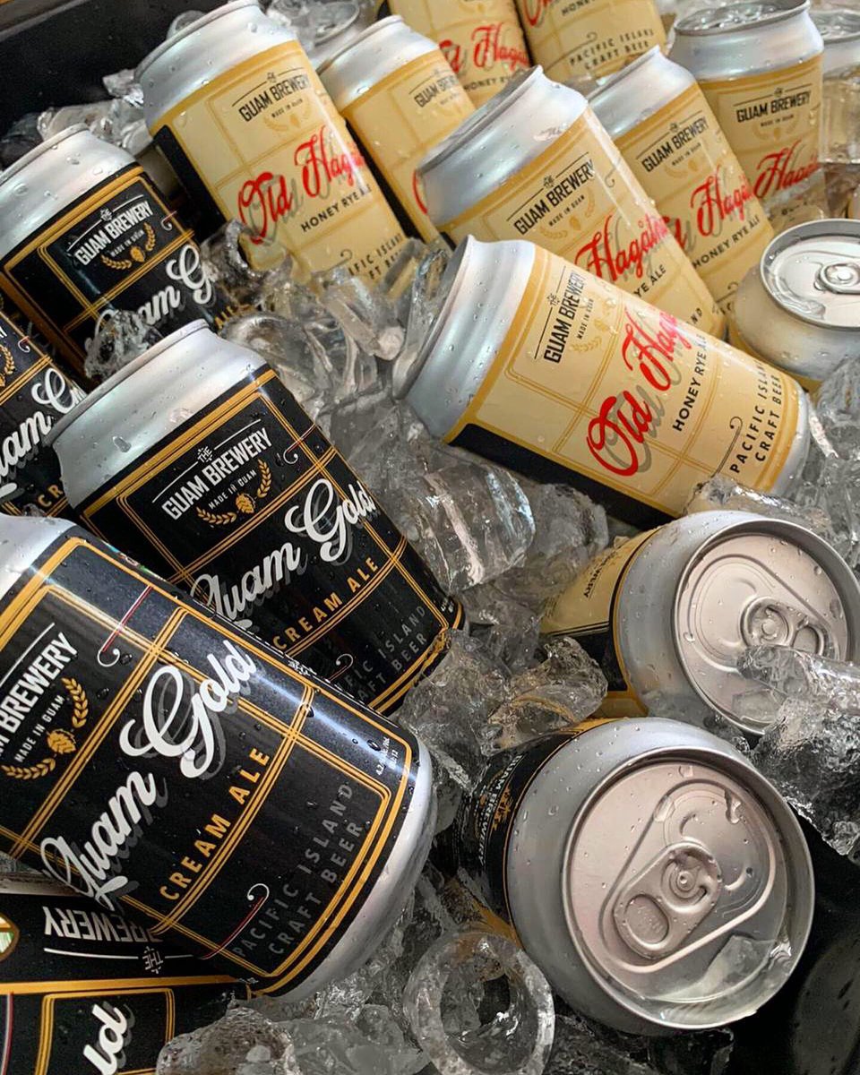 GuamTap's tweet photo. #Guams #Freshest #CraftBeers  at stores soon! The locally owned &amp; operated #GuamBrewery is canning 6 award-winning #brews ! #GuamGold Cream #Ale, #TumonBay #Hoppy Blonde Ale, #OldHagatna Honey Rye Ale, #Island IPA, #Mansanita #Amber Ale, &amp; #Paseo #Porter. #MADEINGUAM #GuamBeer https://t.co/NjOXWPdeqv